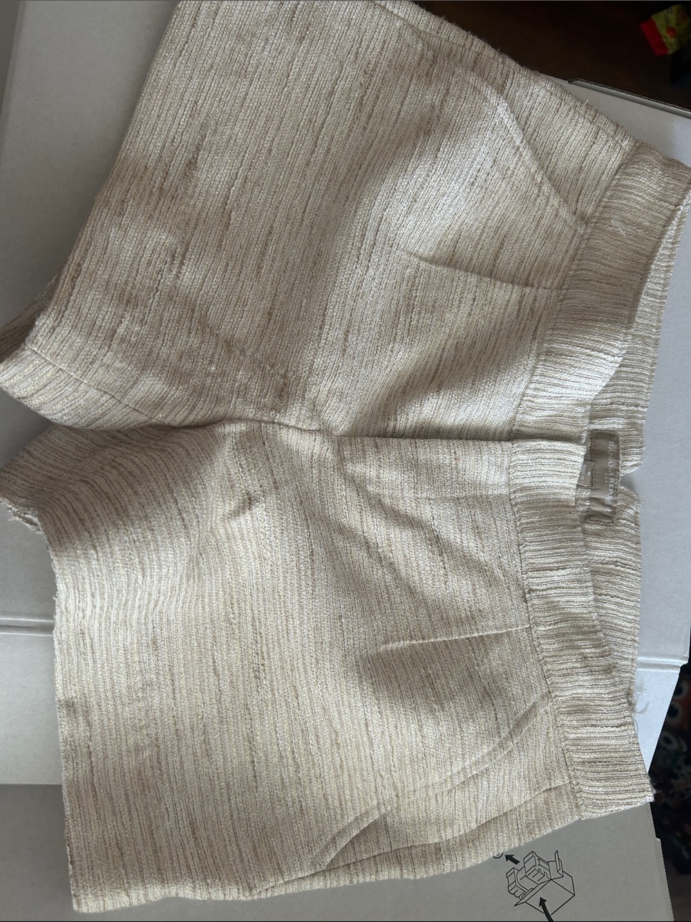 Banana Republic Cream Knit Shorts